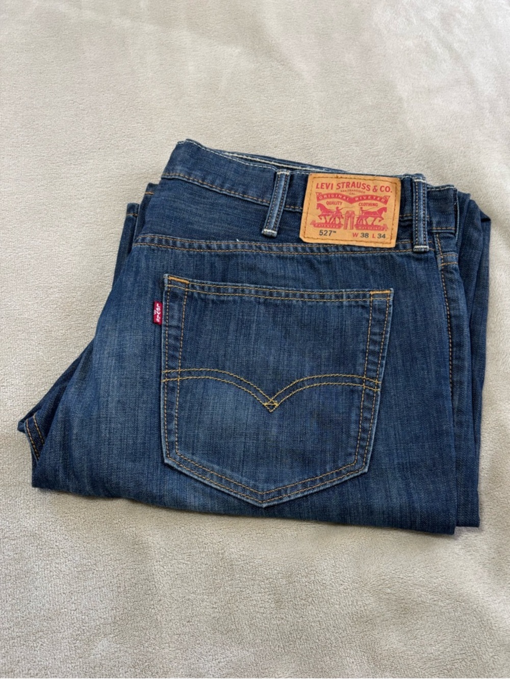 Levi's Men's 527 Slim Boot Cut Blue Jeans‎